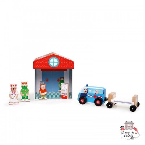 Toy Box - Hospital 2 in 1 - SCR-6181104 - Scratch - Garages and accessories - Le Nuage de Charlotte