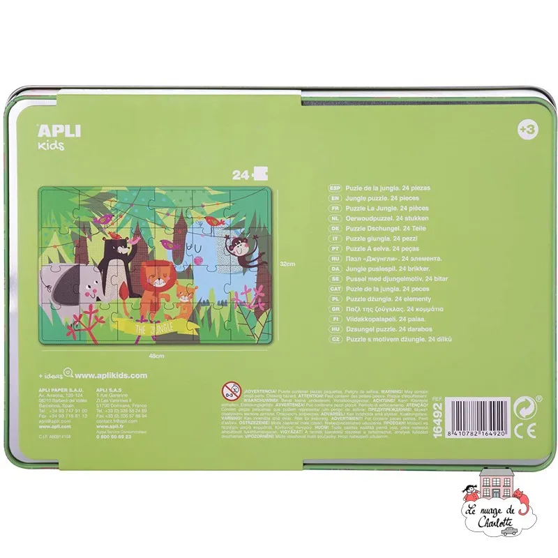 Puzzle Jungle - APL-16492 - APLI - For littles - Le Nuage de Charlotte