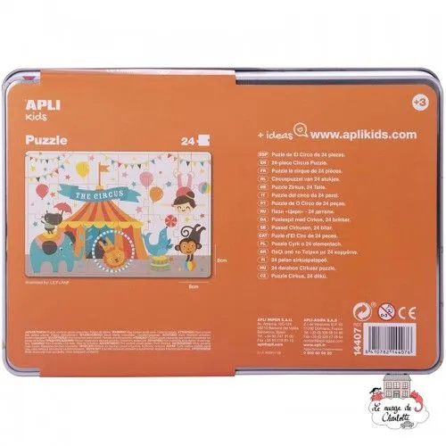 Circus Puzzle "By Lily Lane" - APL-14407 - APLI - Puzzles for little ones - Le Nuage de Charlotte