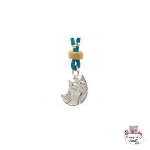 Set Owl, blue necklace and earrings - NEB-NBNK059bleu - By Nébuline - Jewelry - Le Nuage de Charlotte