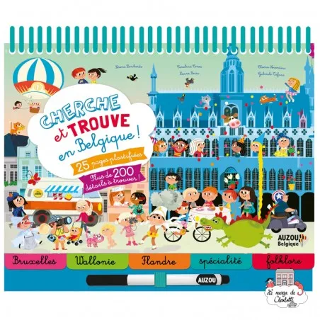 Cherche et trouve en Belgique ! - AUZ-AU06756 - Editions Auzou - Livres d'Activités - Le Nuage de Charlotte