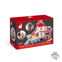 Gas Station (wood) - JAN-J05718 - Janod - Garages and accessories - Le Nuage de Charlotte