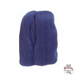 Natural Wool Roving - Blue - CLV-7923 - Clover - Felting - Le Nuage de Charlotte
