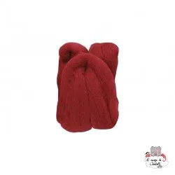 Natural Wool Roving - Red - CLV-7927 - Clover - Felting - Le Nuage de Charlotte