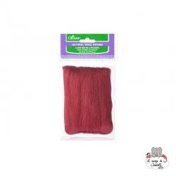 Natural Wool Roving - Red - CLV-7927 - Clover - Felting - Le Nuage de Charlotte