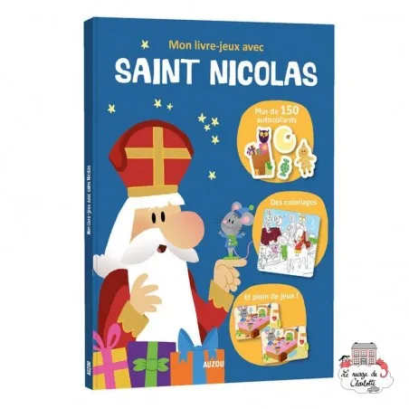 Mon livre-jeux avec saint Nicolas - AUZ-9782733874790 - Editions Auzou - Activity Books - Le Nuage de Charlotte