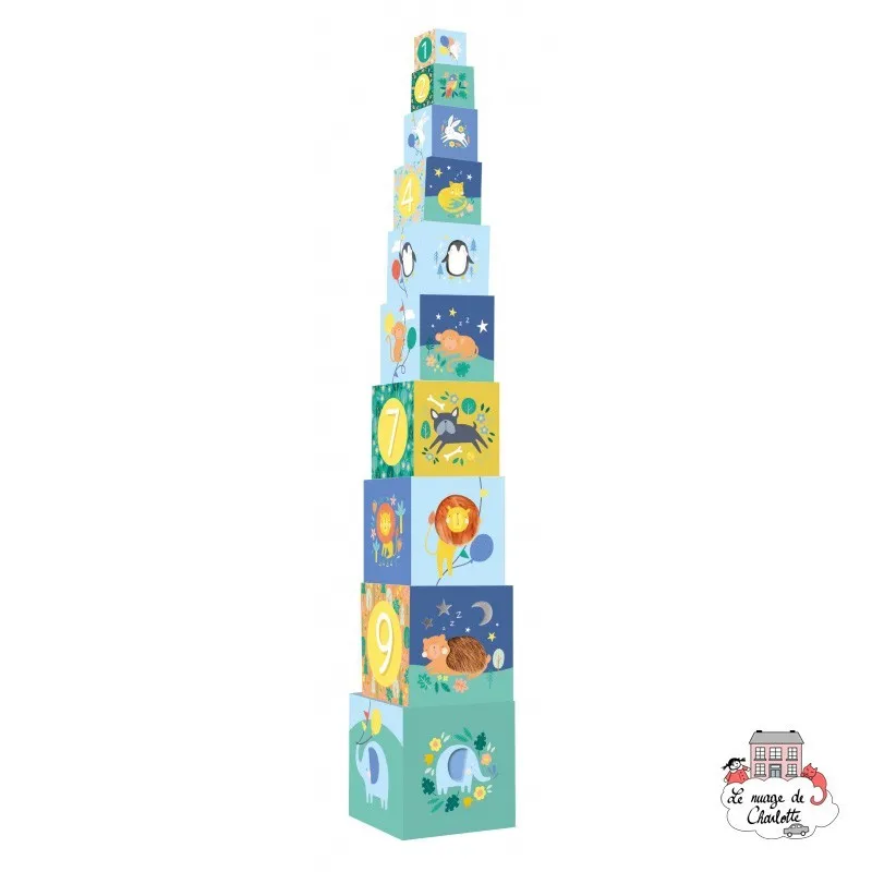 Mes 10 cubes à toucher et à empiler - AUZ-9782733884911 - Editions Auzou - Jouets d'activité - Le Nuage de Charlotte
