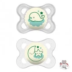 MAM Original Night 0+ - Pack 2 pacifiers - MAM-3916608a - MAM - Baby bottles and pacifiers - Le Nuage de Charlotte