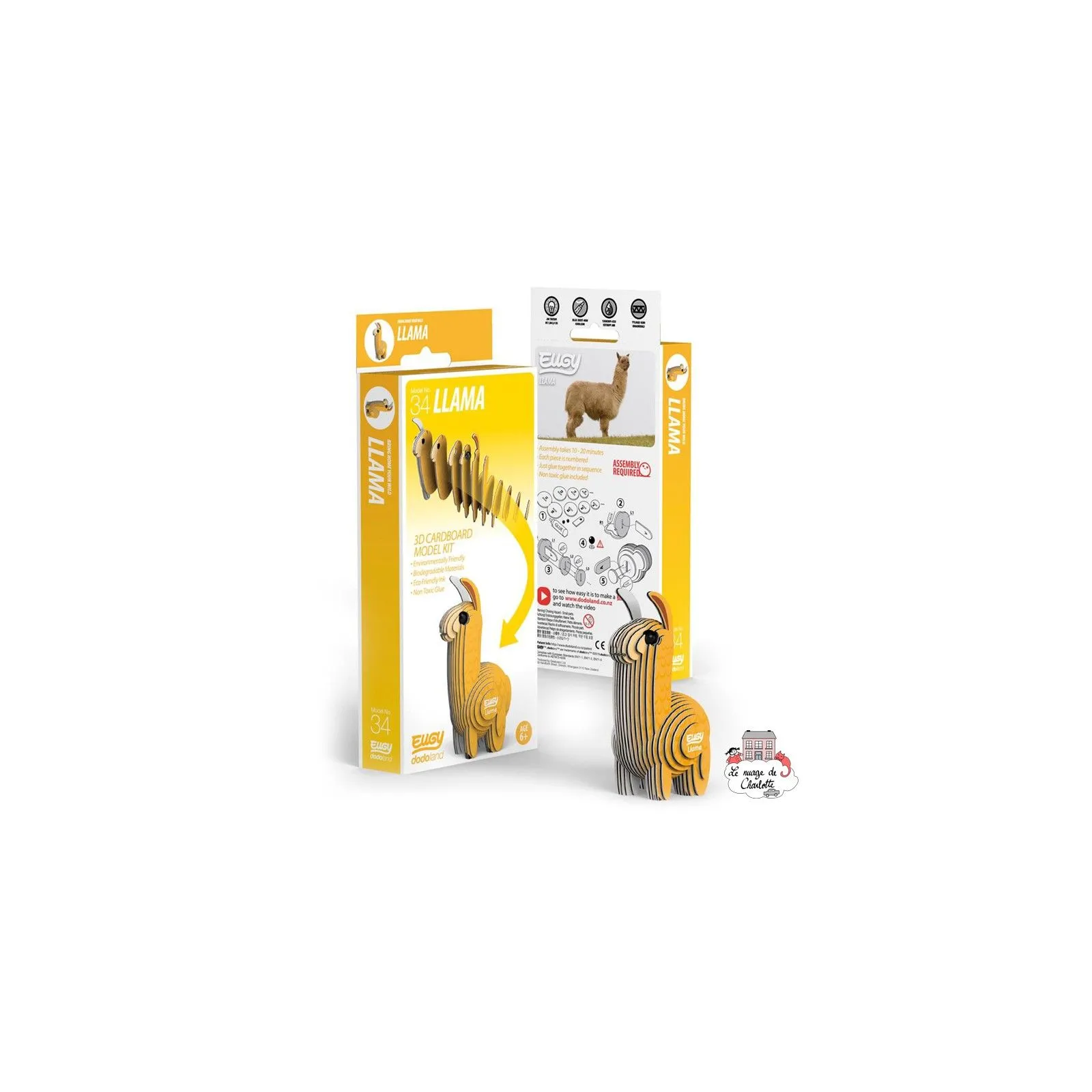 Eugy 034 - Lama - EUG-5313983 - dodoland - Maquettes en carton - Le Nuage de Charlotte