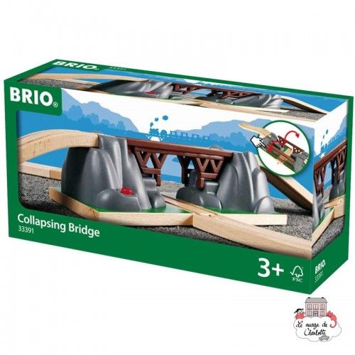 Pont catastrophe - BRI-33391 - Brio - Petits trains en bois - Le Nuage de Charlotte