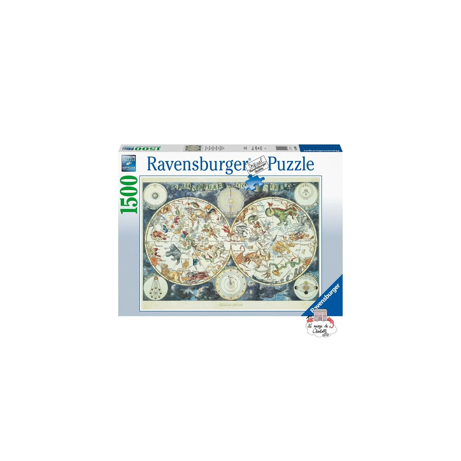 World Map of Fantastic Beasts - RAV-160037 - Ravensburger - 100 pieces - Le Nuage de Charlotte