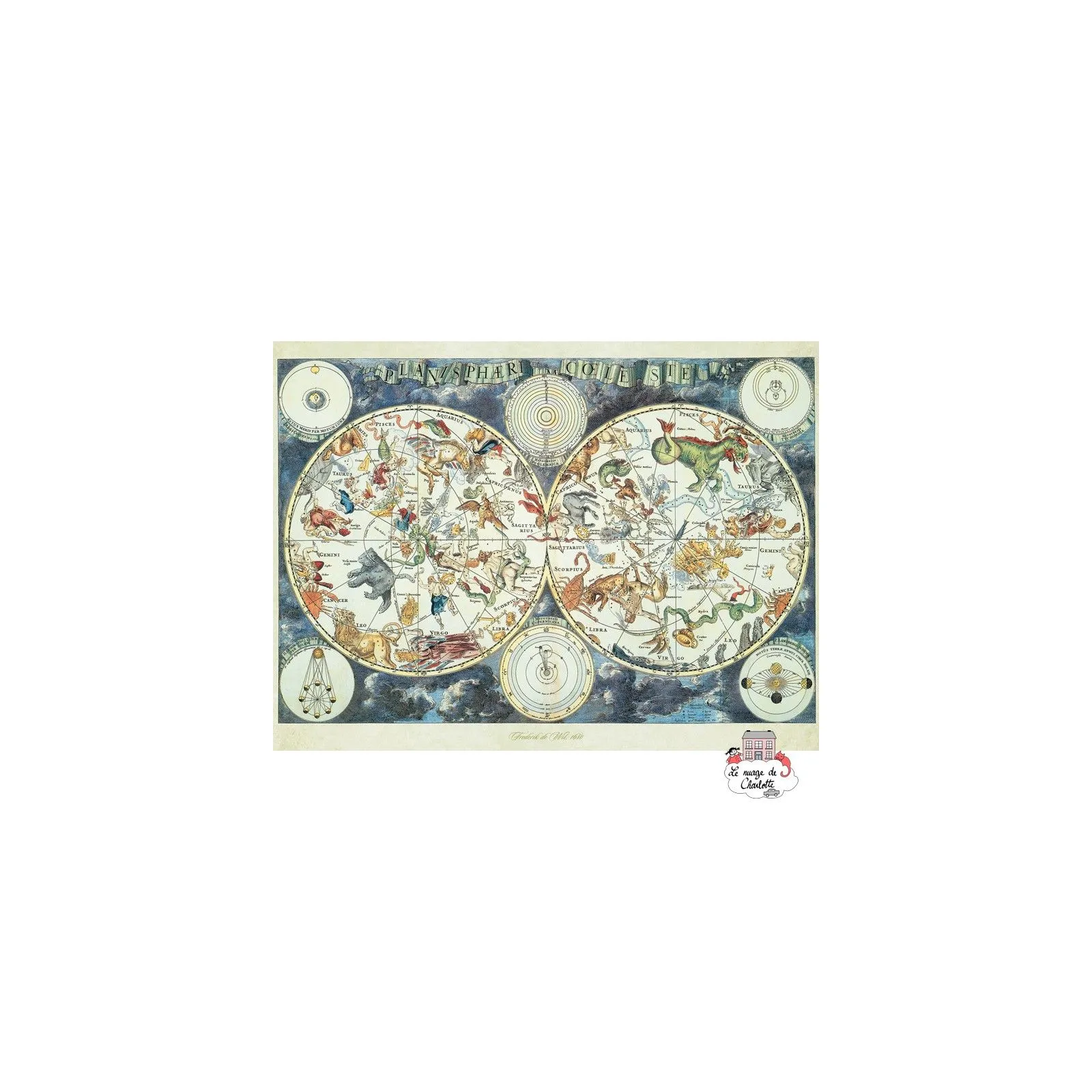 World Map of Fantastic Beasts - RAV-160037 - Ravensburger - 100 pieces - Le Nuage de Charlotte