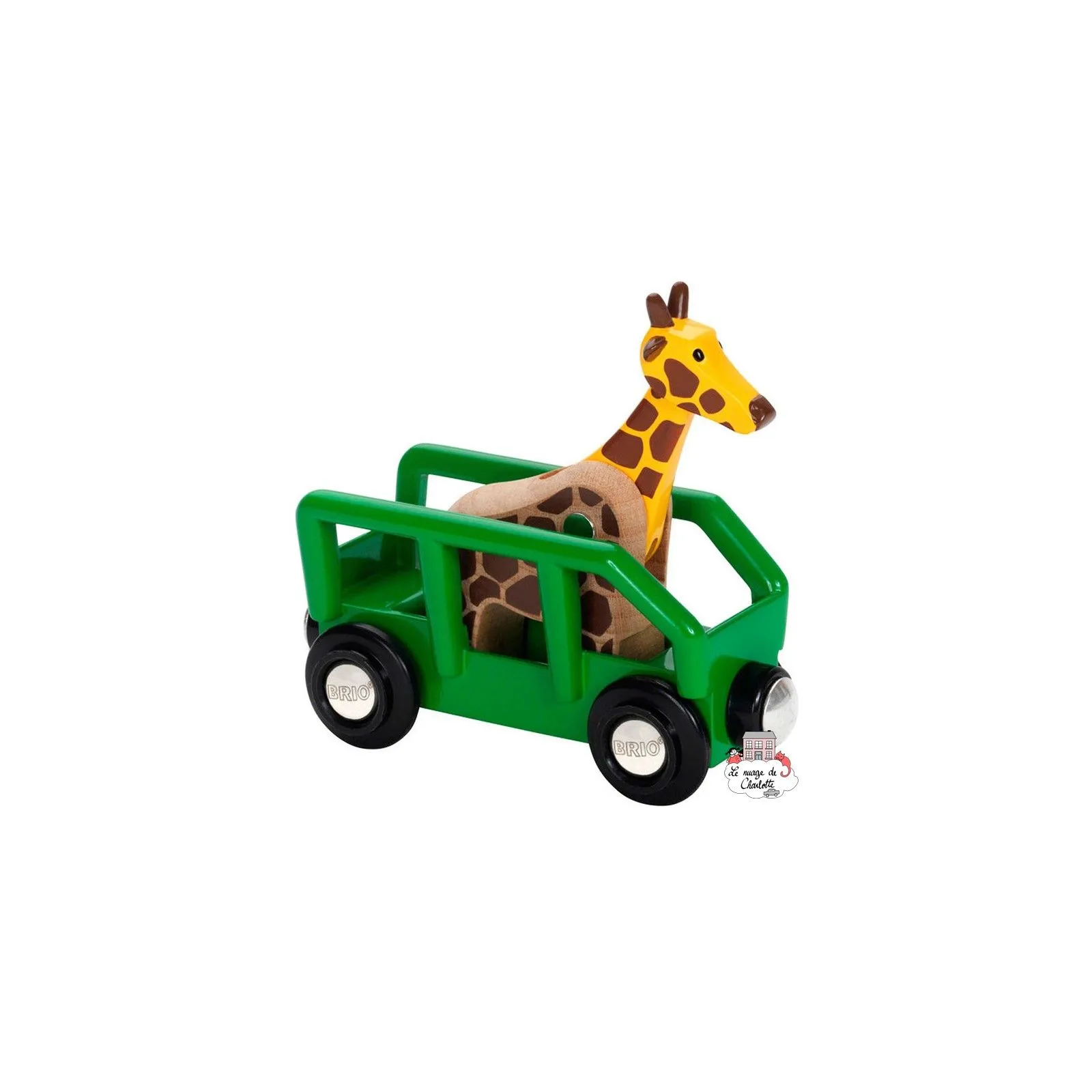 Giraffe & Wagon - BRI-33724 - Brio - Wooden Railway and Trains - Le Nuage de Charlotte