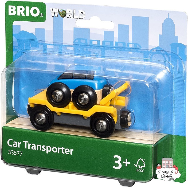 Car Transporter - BRI-33577 - Brio - Wooden Railway and Trains - Le Nuage de Charlotte
