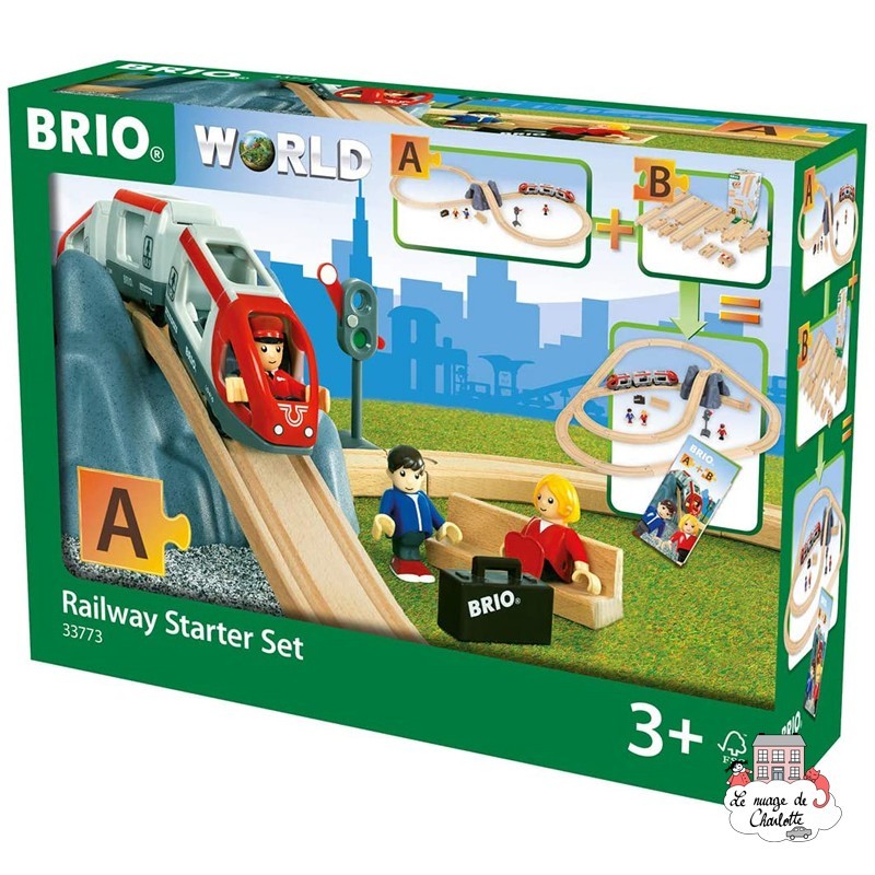Railway Starter Set - Pack A - BRI-33773 - Brio - Wooden Railway and Trains - Le Nuage de Charlotte