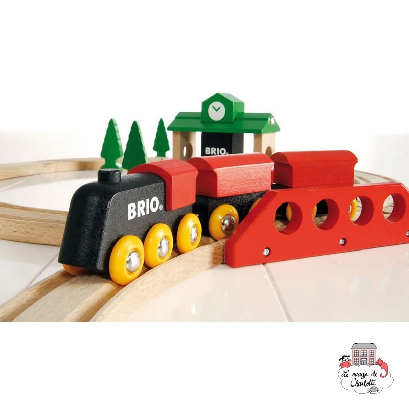 Circuit tradition en 8 - BRI-33028 - Brio - Petits trains en bois - Le Nuage de Charlotte