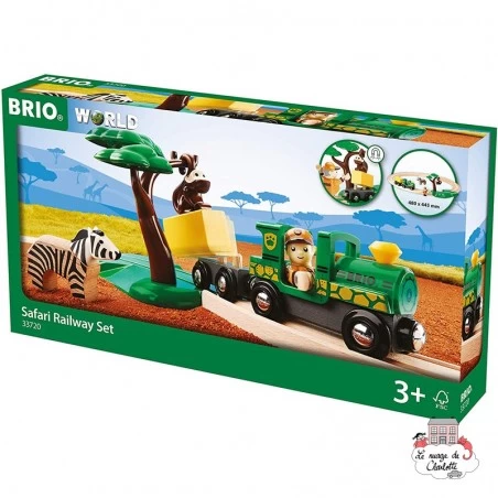 Circuit Safari - BRI-33720 - Brio - Petits trains en bois - Le Nuage de Charlotte