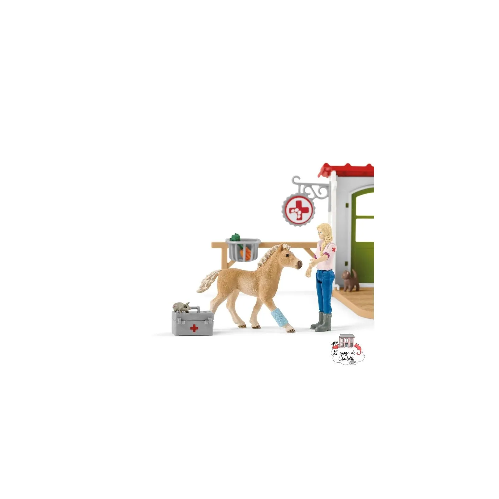 Clinique vétérinaire avec animaux domestique - SCH-42502 - Schleich - Schleich - Le Nuage de Charlotte