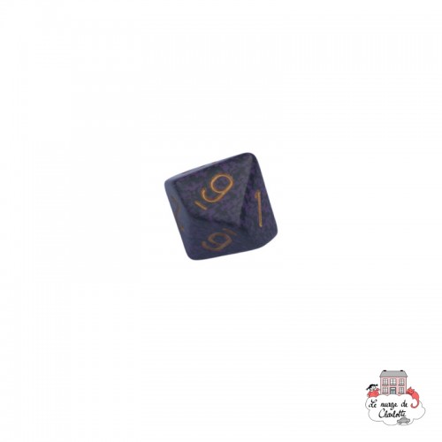 D10 - Speckled Hurricane - violet/gold - CHE-CHX25117 - Chessex - Dices, bags and other accessories - Le Nuage de Charlotte