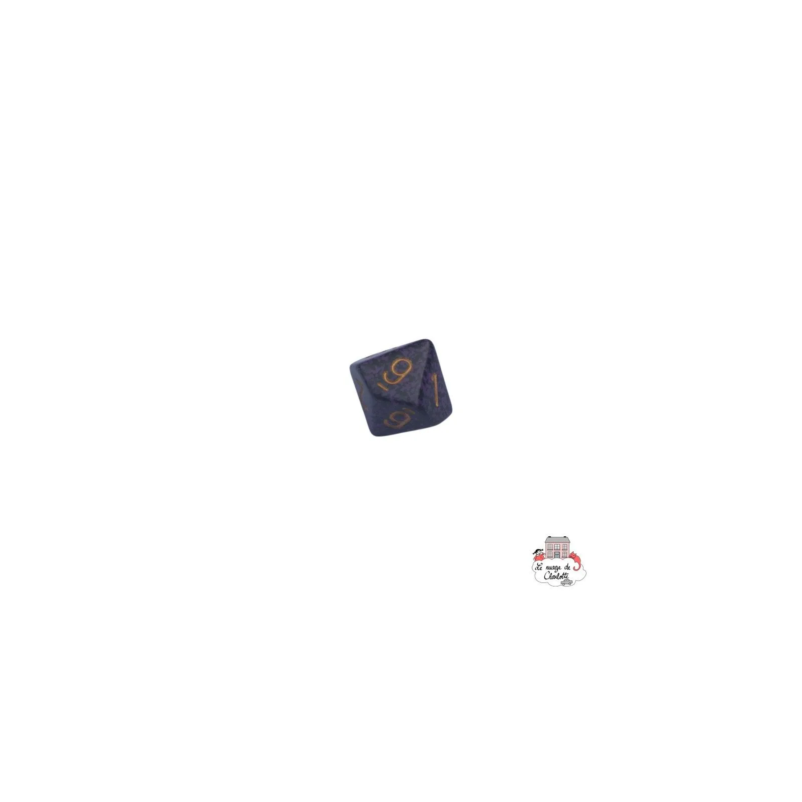 D10 - Speckled Hurricane - violet/gold - CHE-CHX25117 - Chessex - Dices, bags and other accessories - Le Nuage de Charlotte