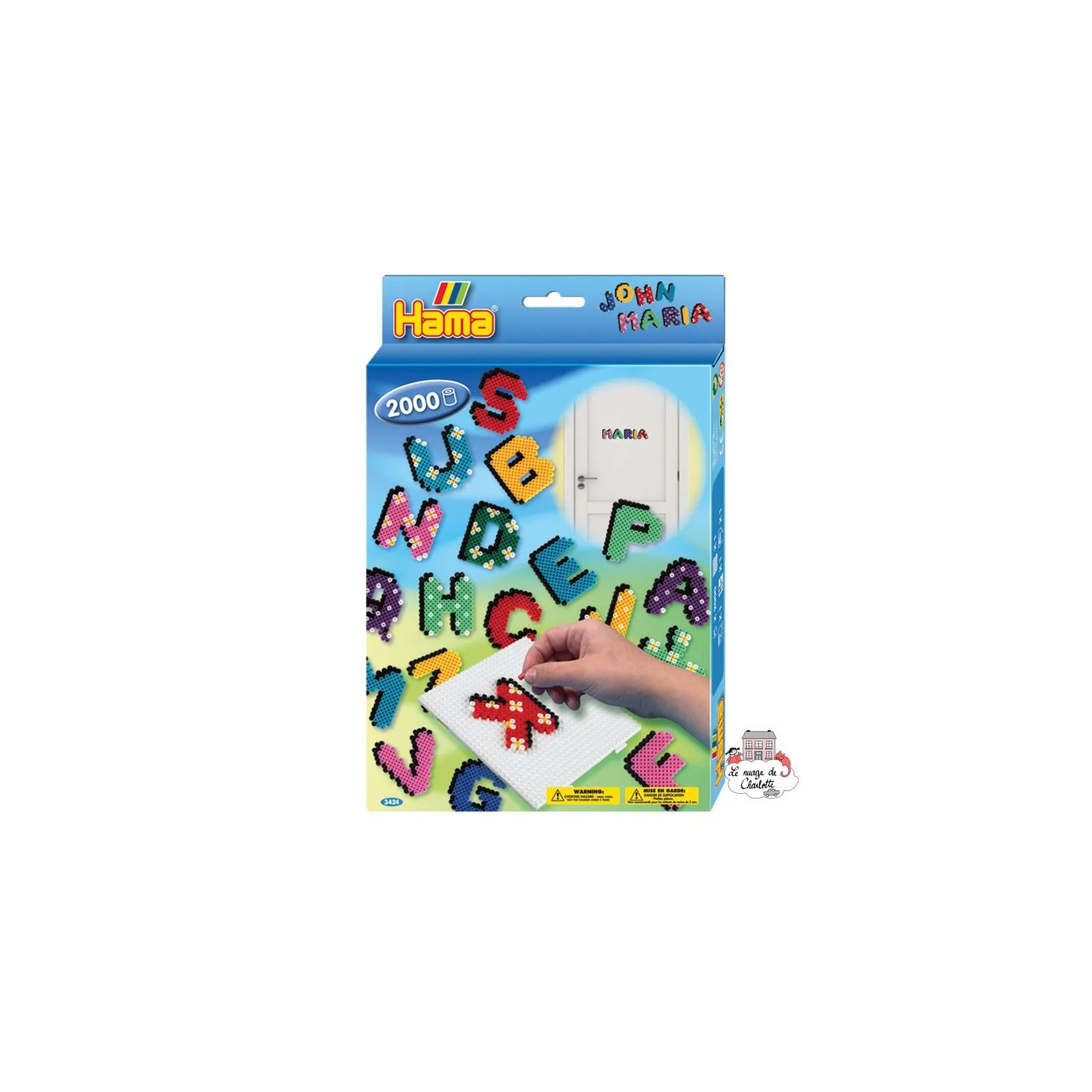 Kit de perles Midi - Lettres - HAM-3424 - Hama - Perles à repasser - Le Nuage de Charlotte