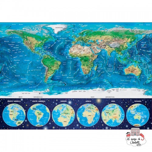 Planisphère "Néon" - EDU-16760 - Educa Borras - Puzzles pour les plus grands - Le Nuage de Charlotte