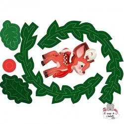 Boîte créative - Couronne de Noël - AVM-KC061C - Avenue Mandarine - Bricolages - Le Nuage de Charlotte