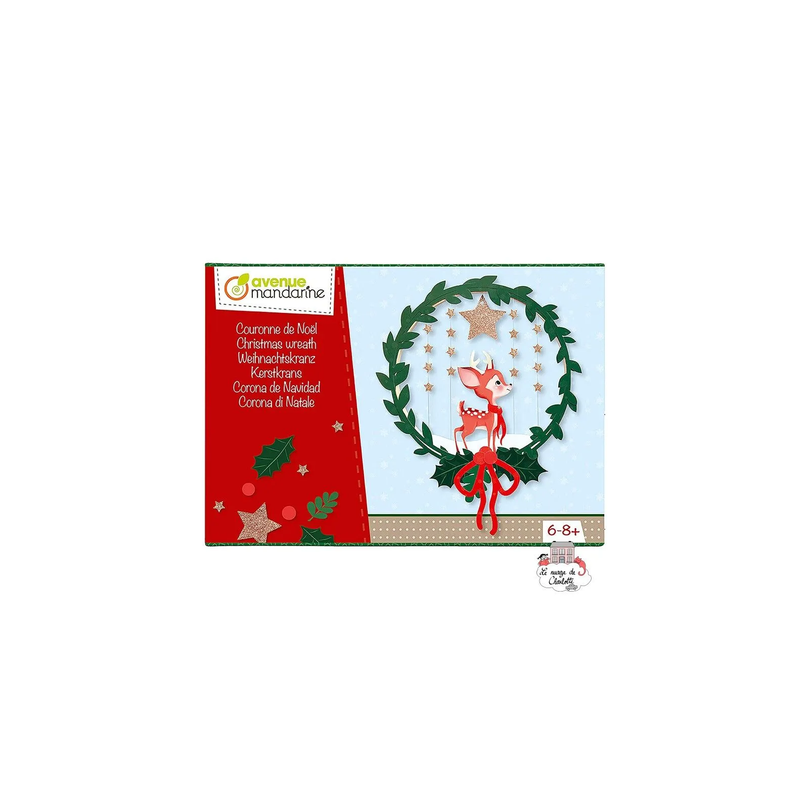 Creative Box - Christmas Wreath - AVM-KC061C - Avenue Mandarine - DIY - Le Nuage de Charlotte