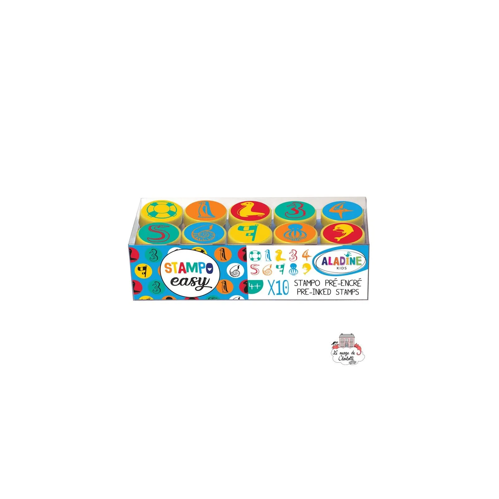 Stampo Easy - Numbers - ALA-03620 - AladinE - Children's Stamps - Le Nuage de Charlotte