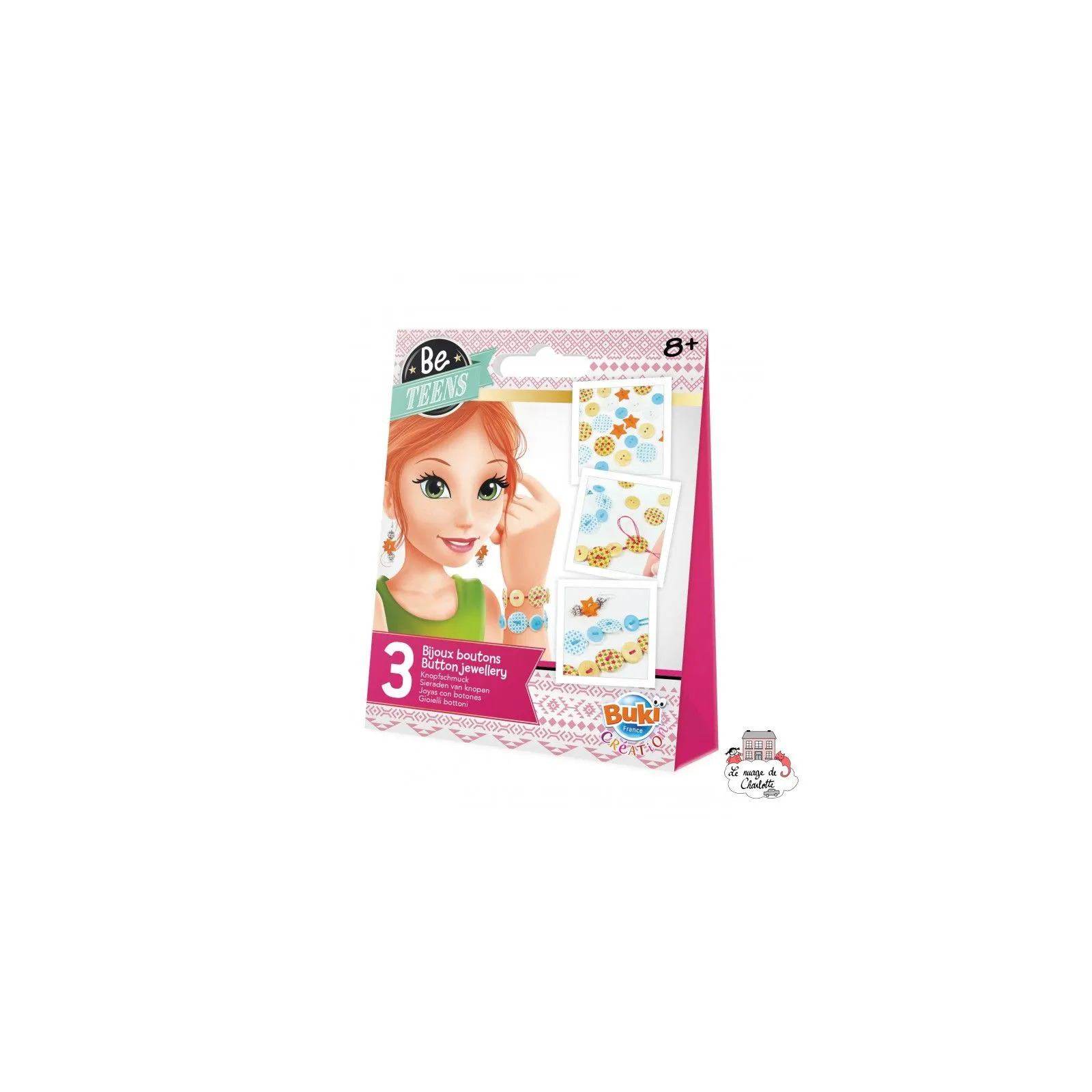 Be Teens - Bijoux Boutons - BUK-BE301 - Buki - Boîtes créative - Le Nuage de Charlotte