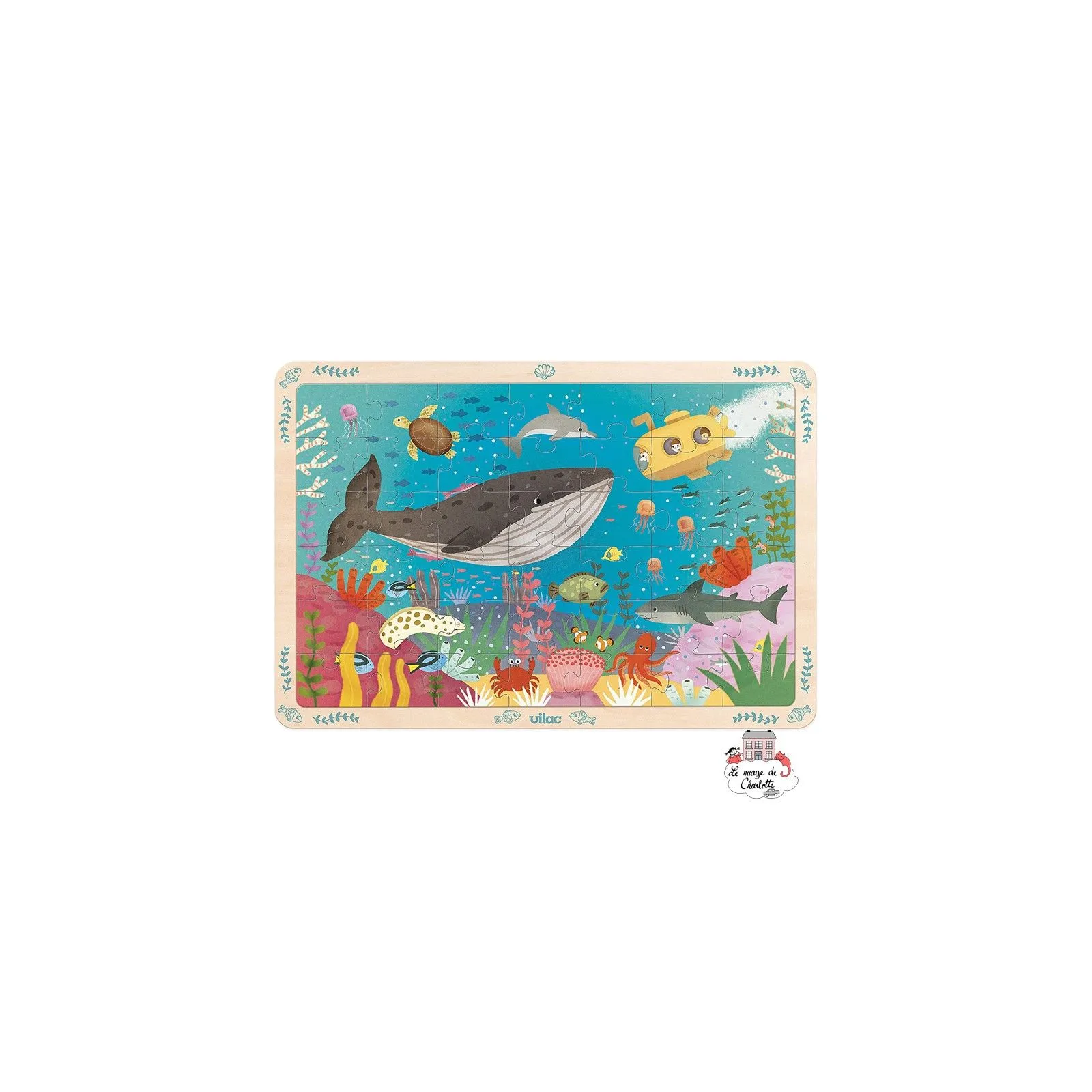 Seabed Puzzle - VIL-2595 - Vilac - Wooden Puzzles - Le Nuage de Charlotte