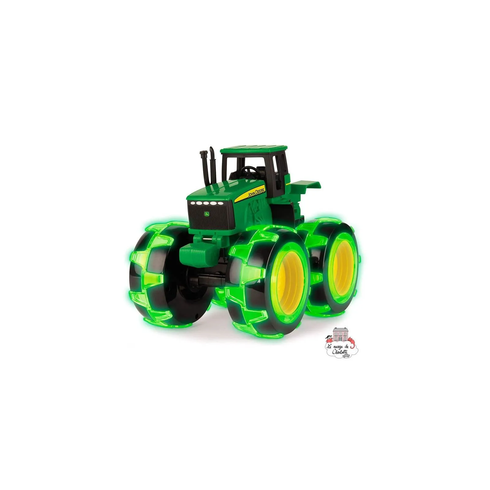 John Deere Monster Treads Lightning Wheels Tractor - TOM-46434 - Tomy - Cars, Trucks, etc. - Le Nuage de Charlotte