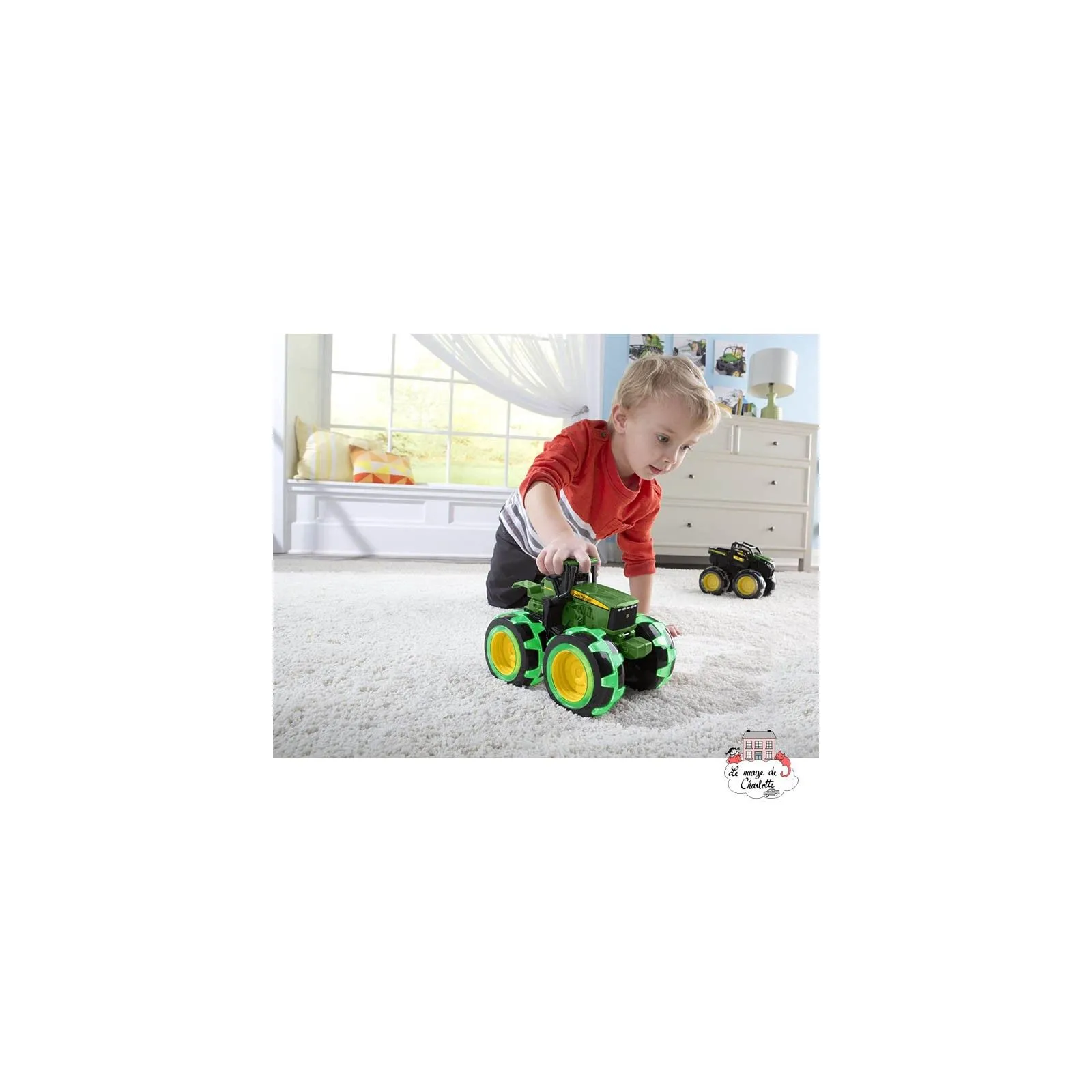 John Deere Monster Treads Lightning Wheels Tractor - TOM-46434 - Tomy - Cars, Trucks, etc. - Le Nuage de Charlotte