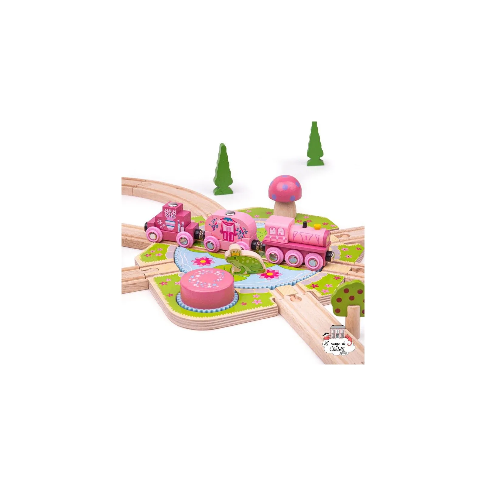 Lilypad Turntable - BIG-BJT265 - Bigjigs - Wooden Railway and Trains - Le Nuage de Charlotte
