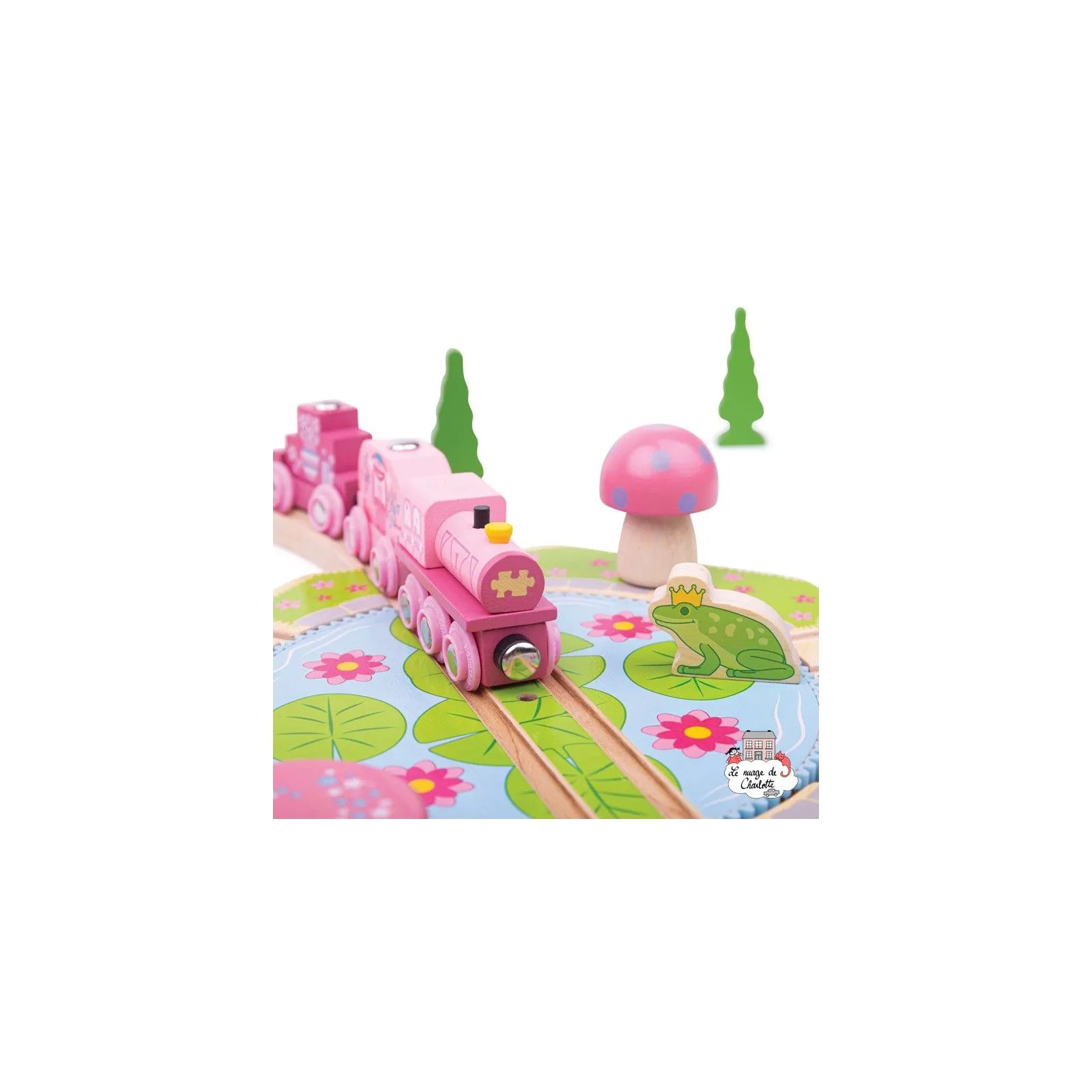 Lilypad Turntable - BIG-BJT265 - Bigjigs - Wooden Railway and Trains - Le Nuage de Charlotte