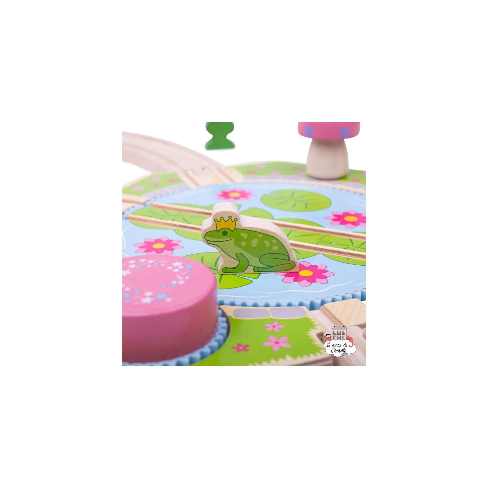 Lilypad Turntable - BIG-BJT265 - Bigjigs - Wooden Railway and Trains - Le Nuage de Charlotte