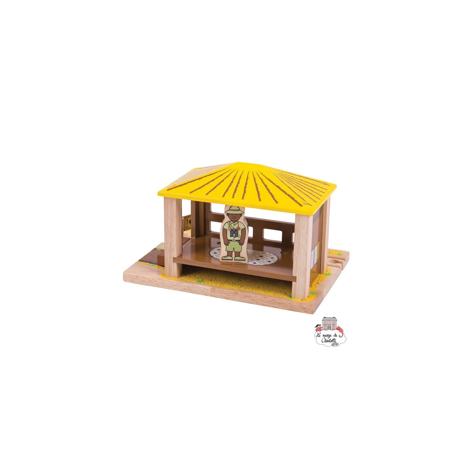 Avant-poste Safari - BIG-BJT276 - Bigjigs - Petits trains en bois - Le Nuage de Charlotte