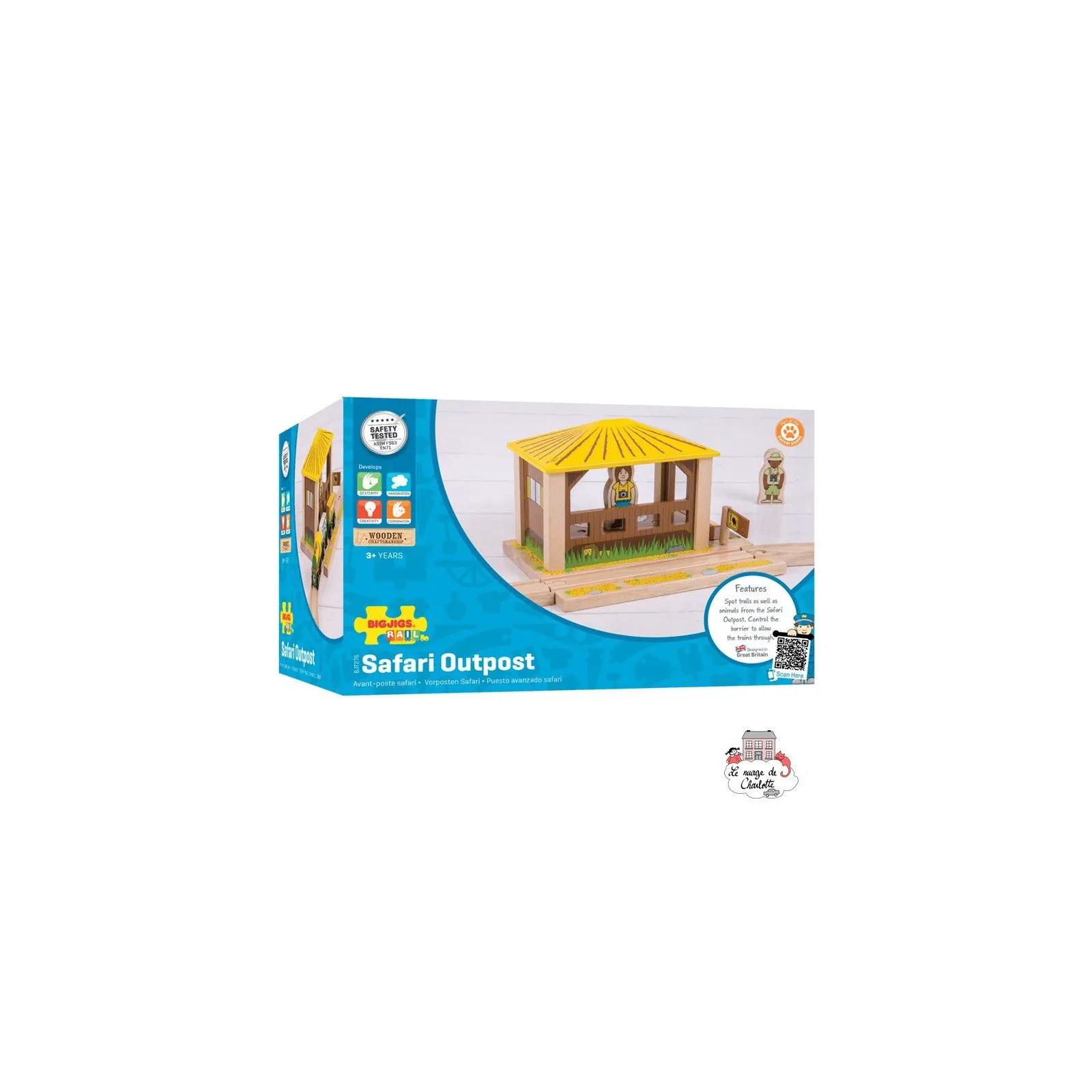 Safari Outpost - BIG-BJT276 - Bigjigs - Wooden Railway and Trains - Le Nuage de Charlotte