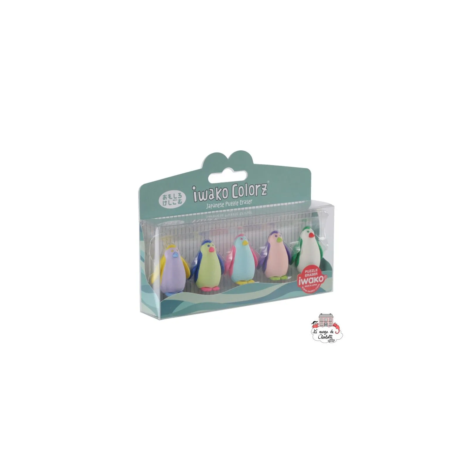iwako Penguin Colorz - IWA-GLB009 - Iwako - Erasers - Le Nuage de Charlotte