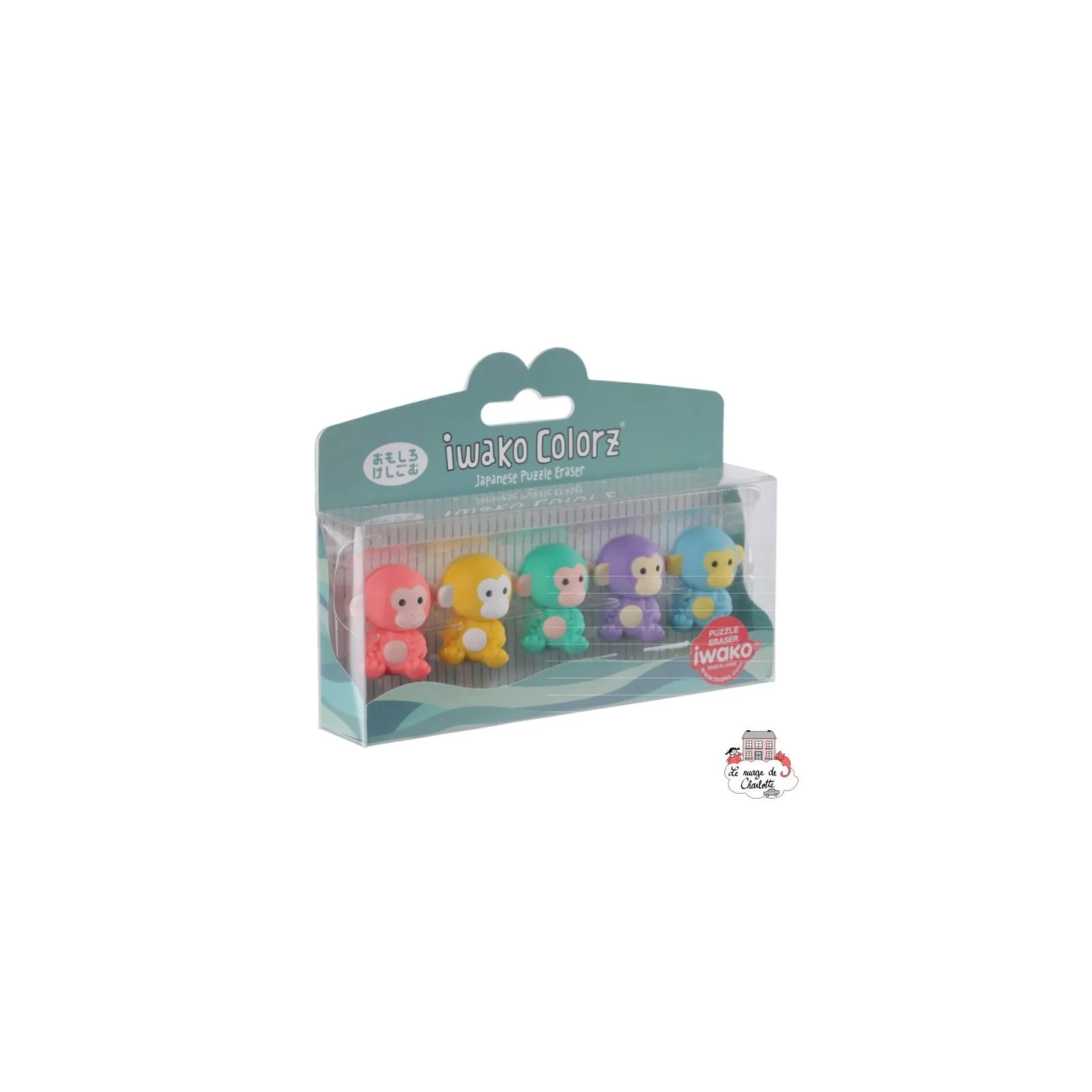 iwako Singe Colorz - IWA-GLB005 - Iwako - Gommes, ... - Le Nuage de Charlotte