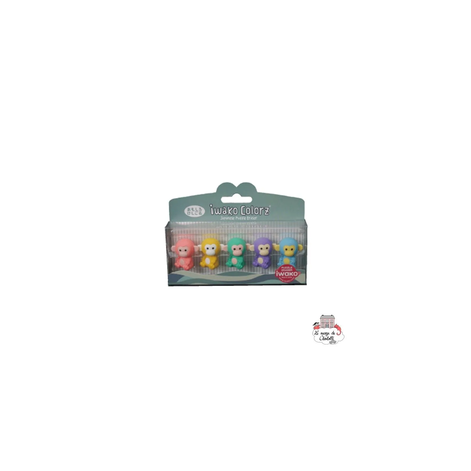 iwako Singe Colorz - IWA-GLB005 - Iwako - Gommes, ... - Le Nuage de Charlotte