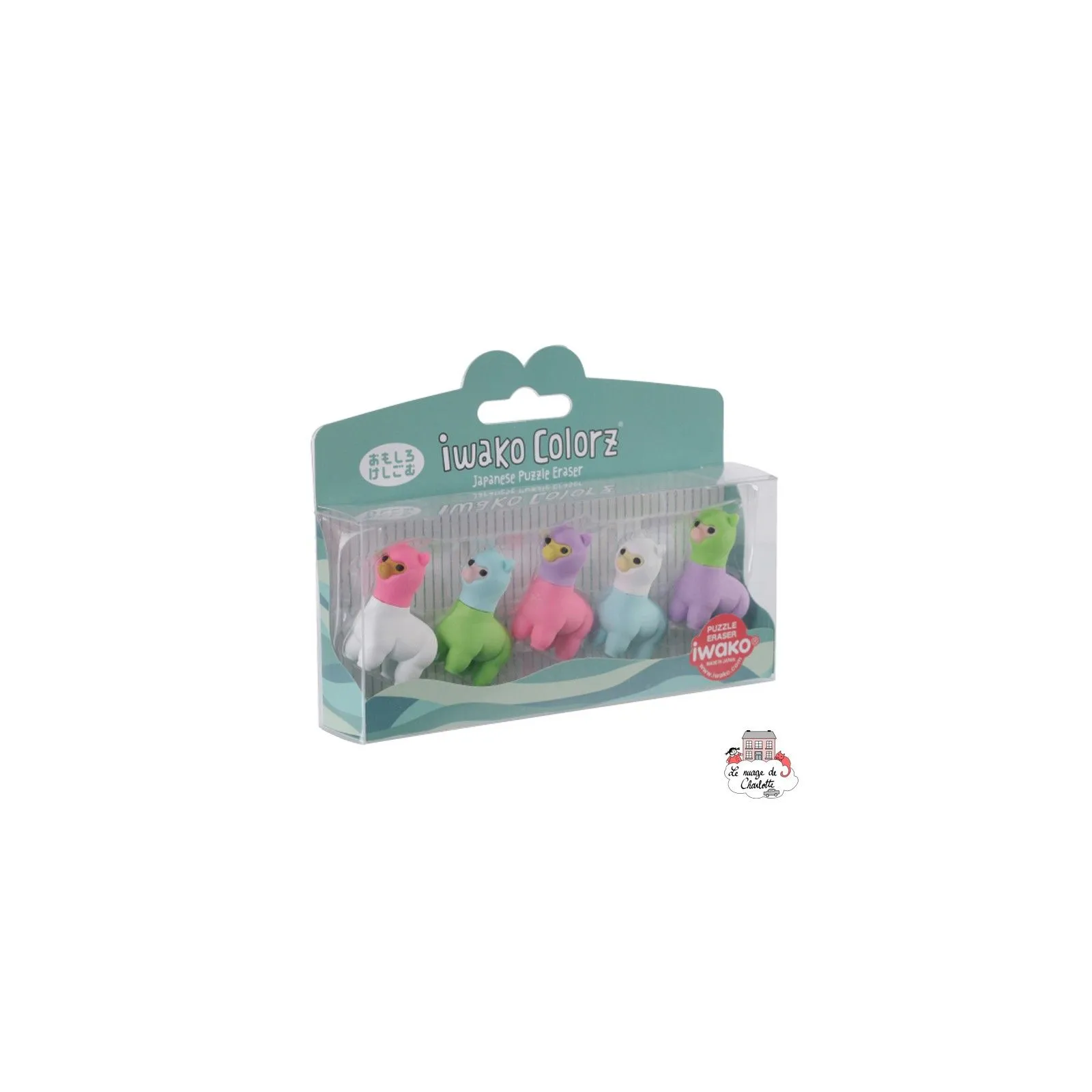 iwako Llama Colorz - IWA-GLB011 - Iwako - Gommes, ... - Le Nuage de Charlotte
