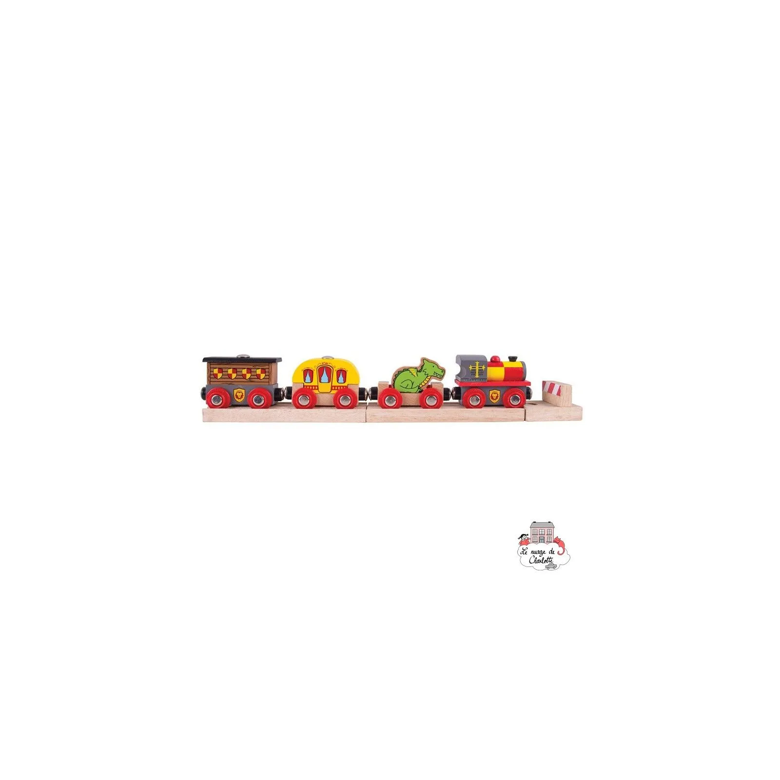 Medieval Train - BIG-BJT478 - Bigjigs - Wooden Railway and Trains - Le Nuage de Charlotte