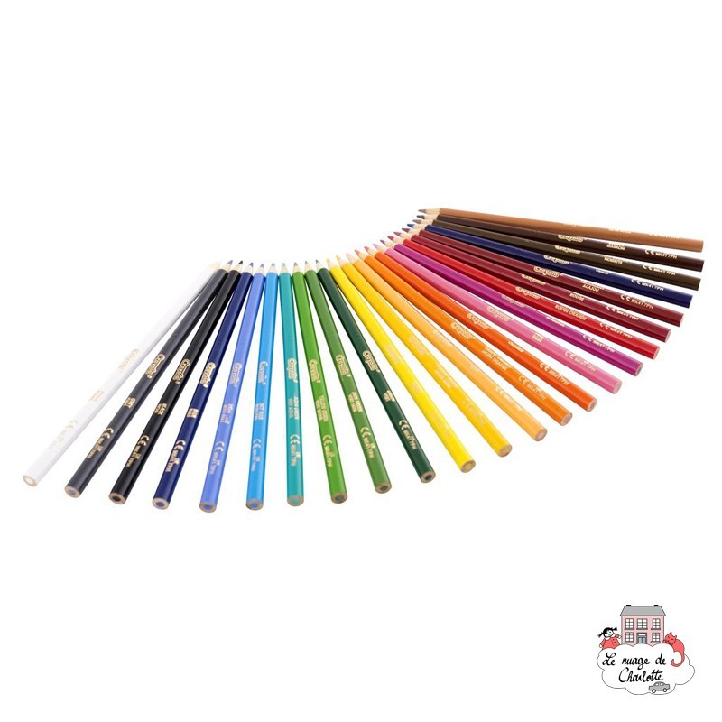 24 colored pencils - CRA-3624 - Crayola - Pens, pencils, ... - Le Nuage de Charlotte