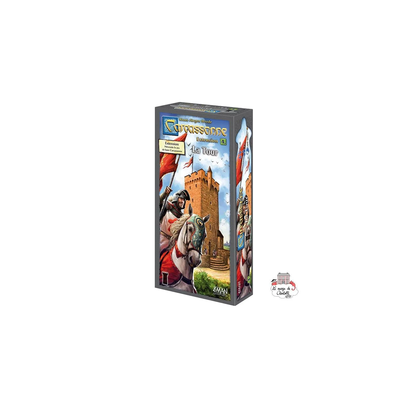 Carcassonne - Ext. 4 La Tour - ZMA-70318 - Z-Man - Board Games - Le Nuage de Charlotte