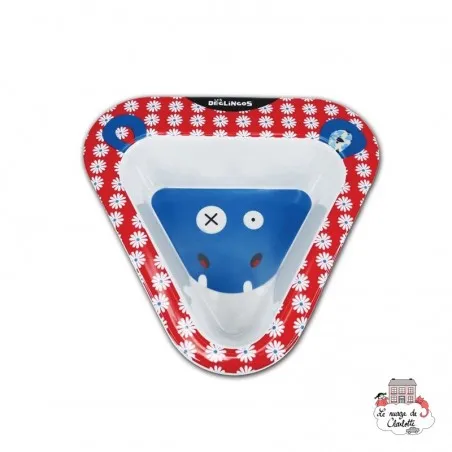 Melamine Bowl Hippipos the Hippo - DEG-55217 - Les Déglingos - Plates and Bowls - Le Nuage de Charlotte