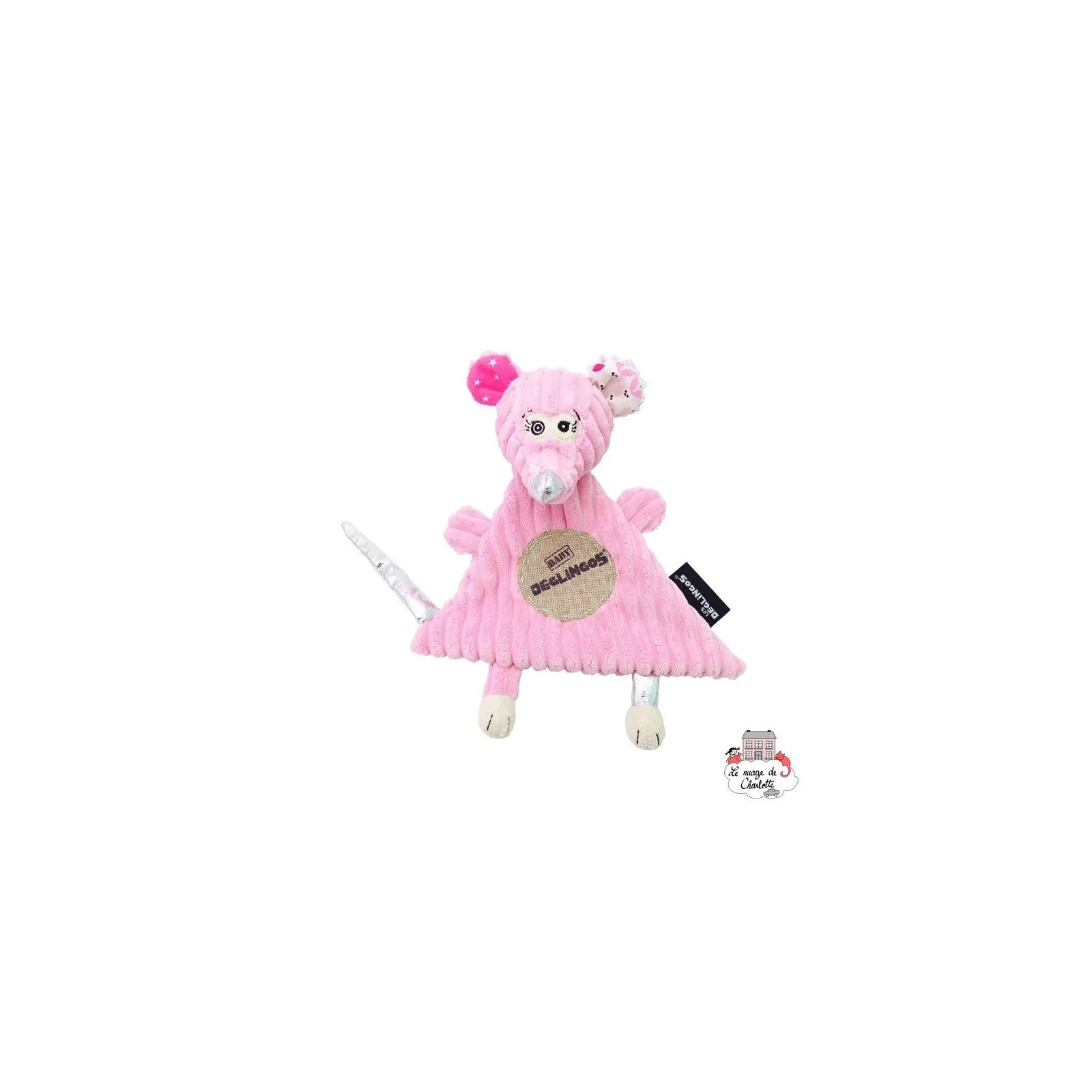 Doudou Baby Coquelicos la souris - DEG-36723 - Les Déglingos - Les Déglingos - Le Nuage de Charlotte