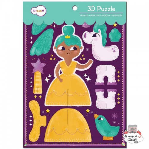 3D Puzzle - Princess - KRO-K-702 - Krooom - 3D Puzzles - Le Nuage de Charlotte