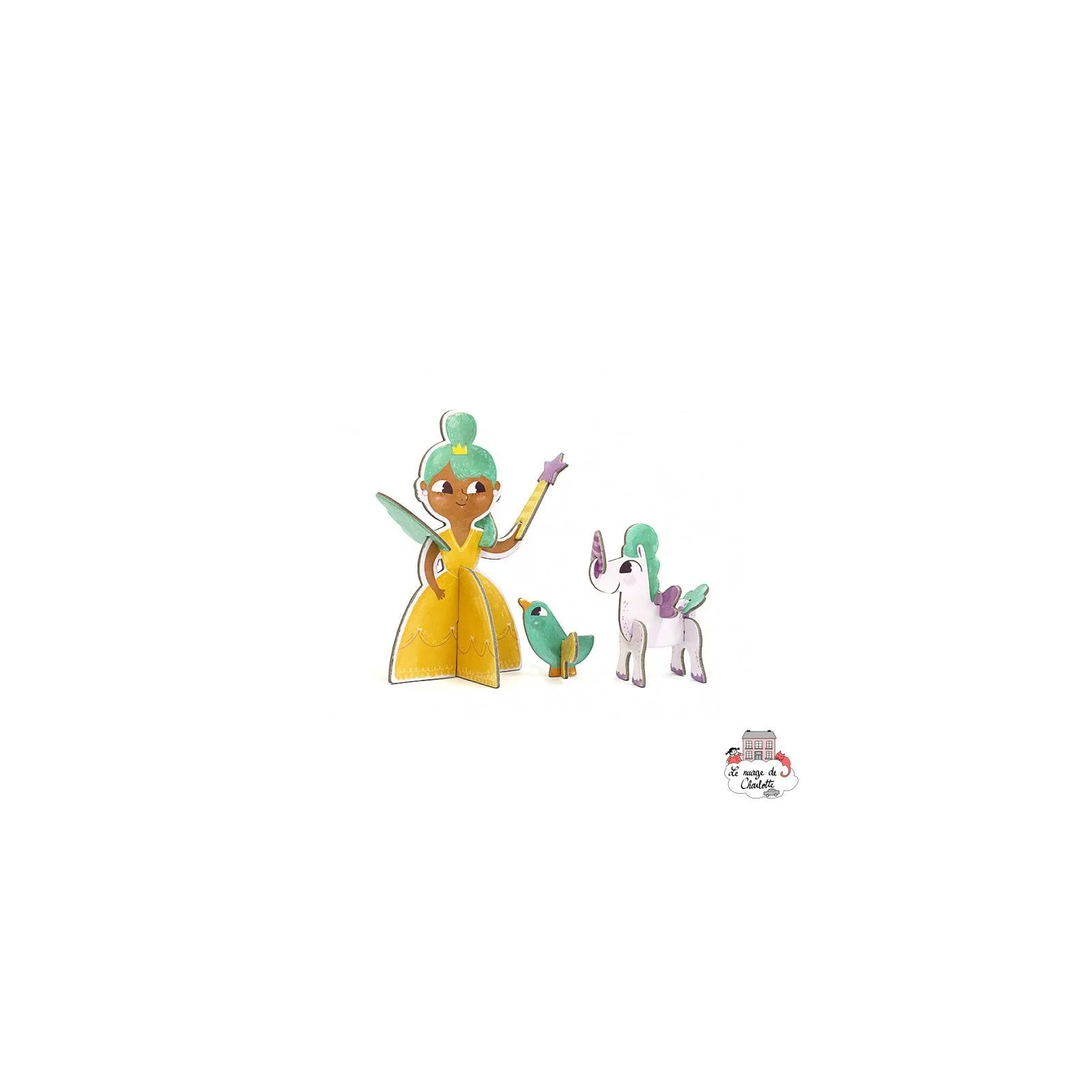 3D Puzzle - Princesse - KRO-K-702 - Krooom - Puzzles 3D - Le Nuage de Charlotte