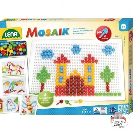 Mosaic Set 200 pieces - 10 mm - LEN-35608 - Lena - Mosaics - Le Nuage de Charlotte